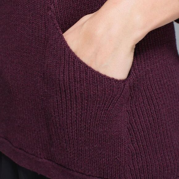 Lululemon The Sweater The Better Heathered Bordeaux Drama Knit Pullover 8 NWOT - Picture 5 of 16